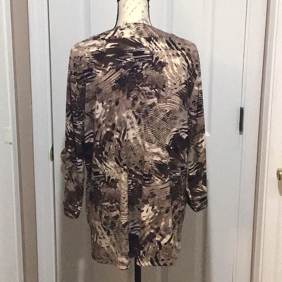 Top with beaded bling at neck - Picture 3 of 3